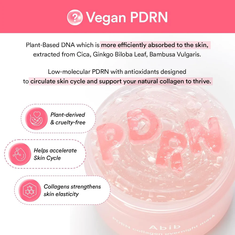 Abib PDRN Collagen Overnight Mask Firming Jelly 80ml - Image 4
