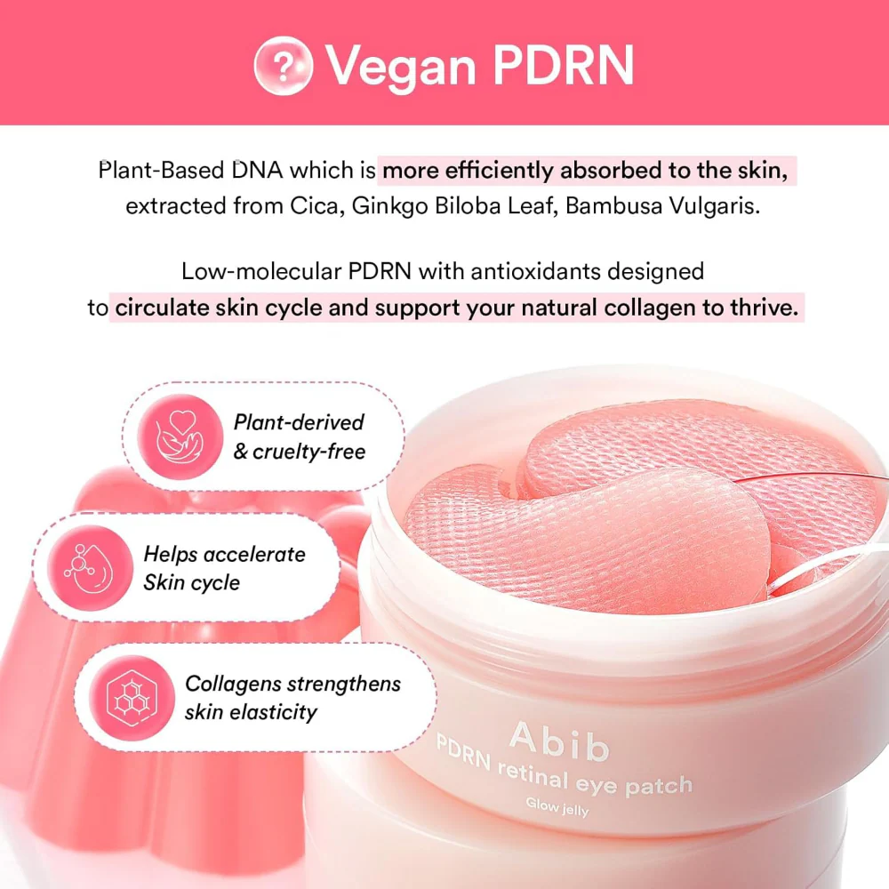 Abib PDRN Retinal Eye Patch Glow Jelly 84g - Image 6