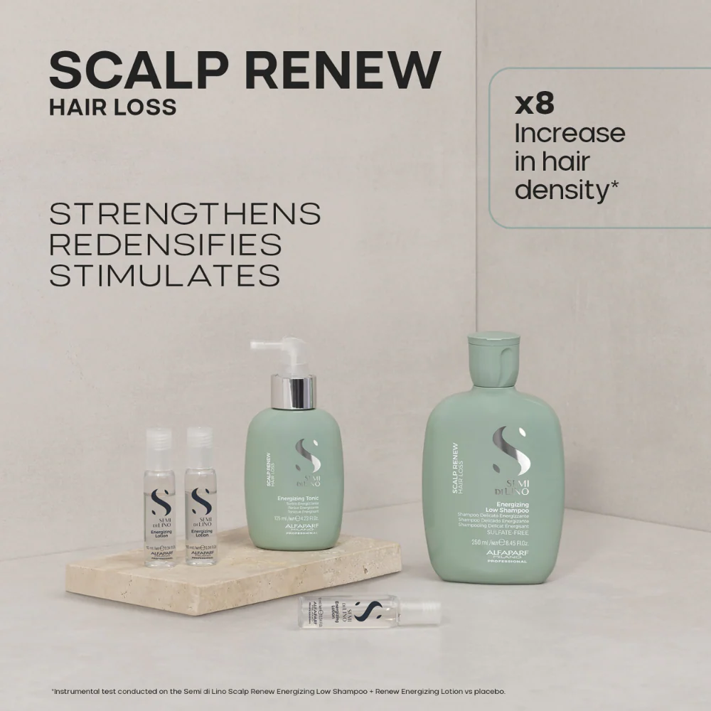 Alfaparf Milano Semi Di Lino Scalp Renew Energising Duo Kit - Image 6