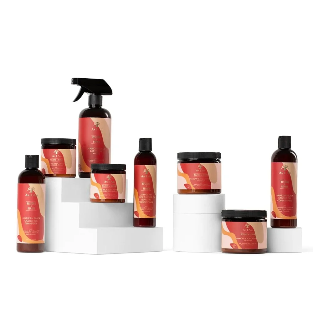 As I Am Restore & Repair Jamaican Black Castor Oil Leave-In Conditioner 237ml - Image 3