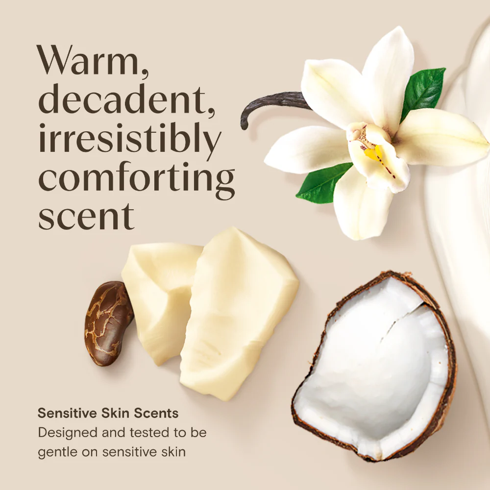 Aveeno Daily Moisturising Body Lotion Cocoa Butter Vanilla 300ml - Image 3