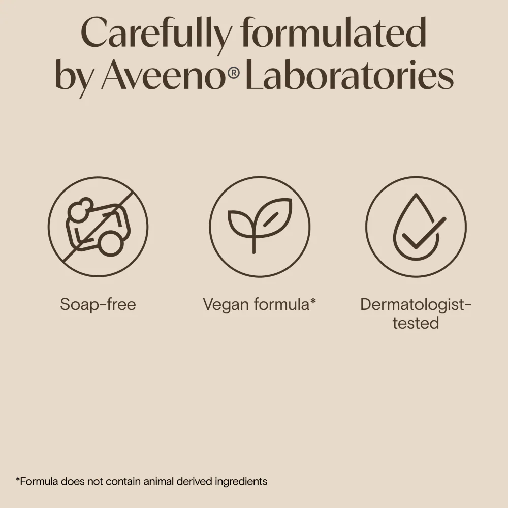 Aveeno Daily Moisturising Yogurt Body Wash Vanilla & Oat 300ml - Image 7
