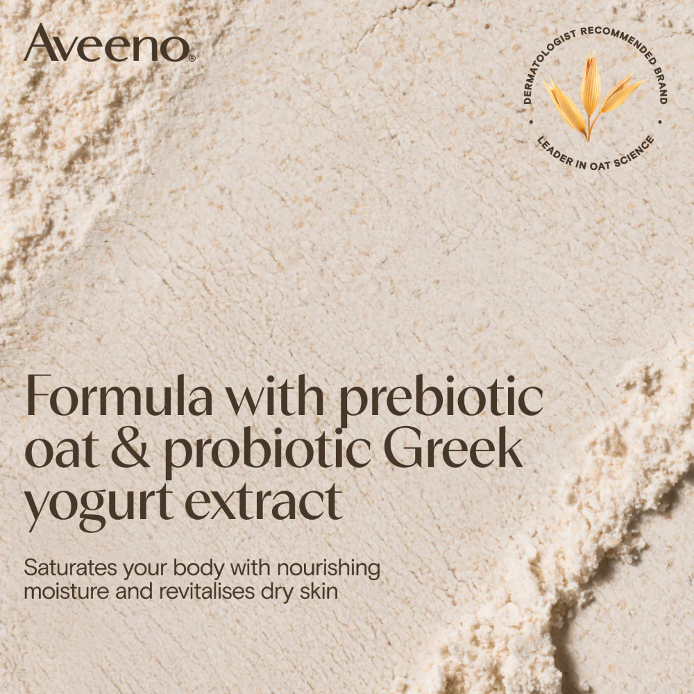 Aveeno Daily Moisturising Yogurt Vanilla & Oat Body Cream 300ml - Image 4