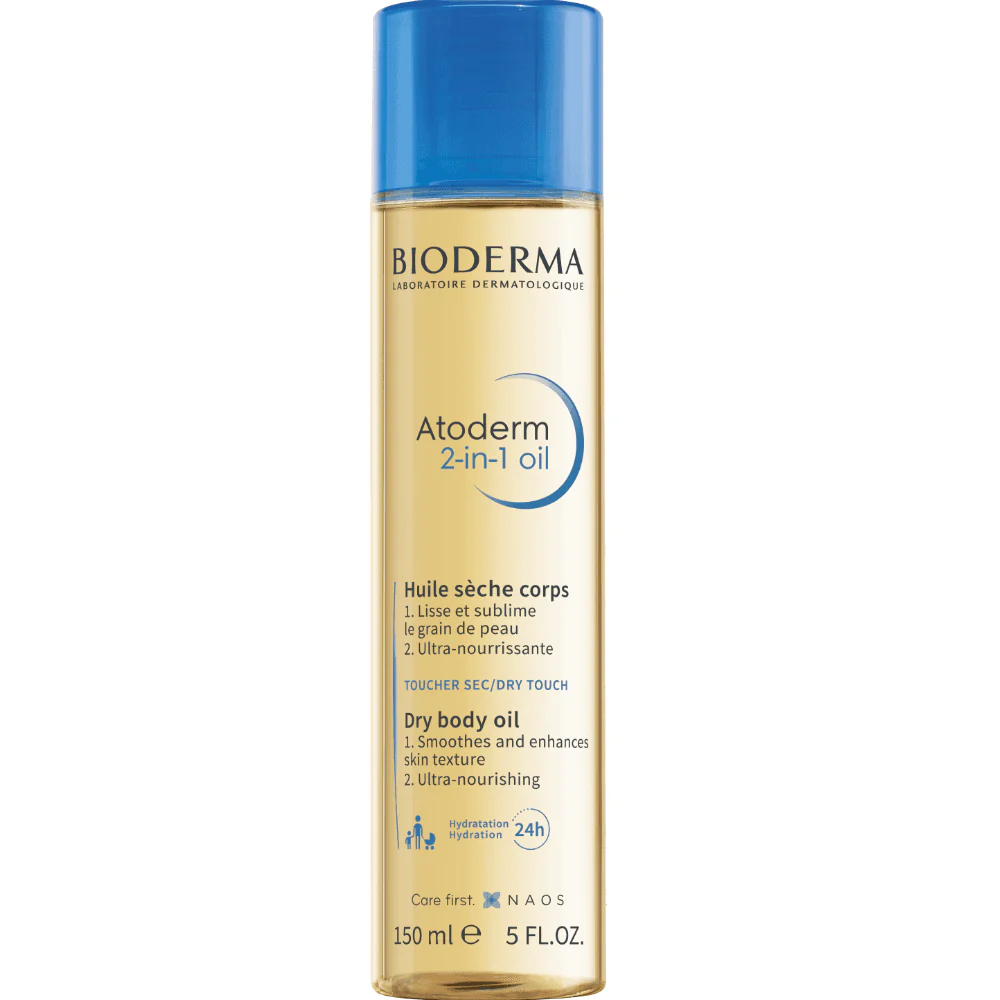 Bioderma Atoderm 2-In-1 Ultra Nourishing Dry Body Oil 150ml