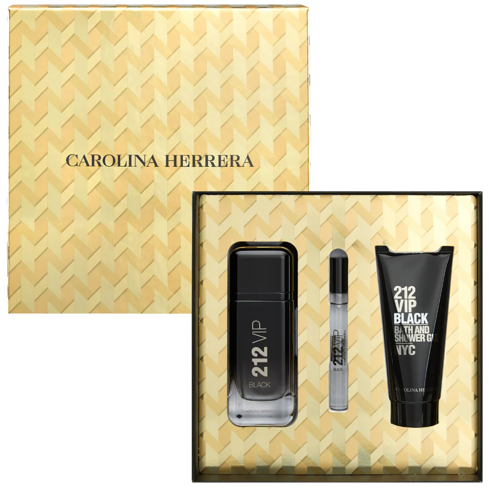 Carolina Herrera 212 VIP Black for Him Eau De Parfum Gift Set 100ml - Image 5