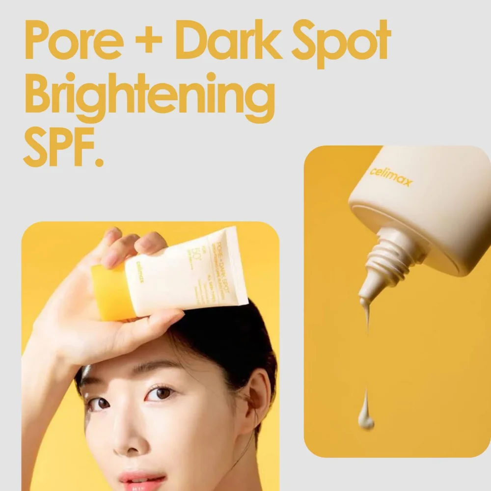 Celimax Pore + Dark Spot Brightening Care Sunscreen PA++++ SPF50+ 50ml - Image 4