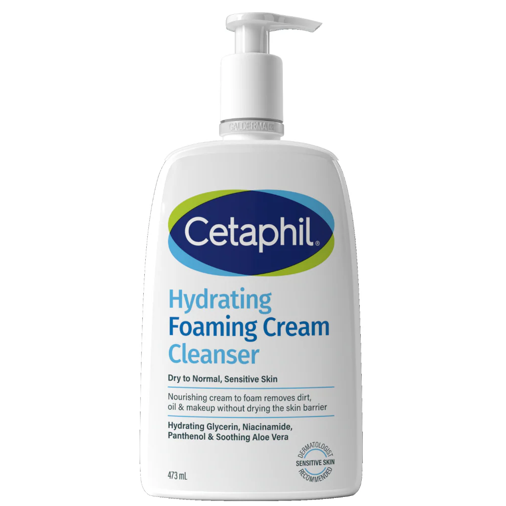 Cetaphil Hydrating Foaming Cream Cleanser 473ml