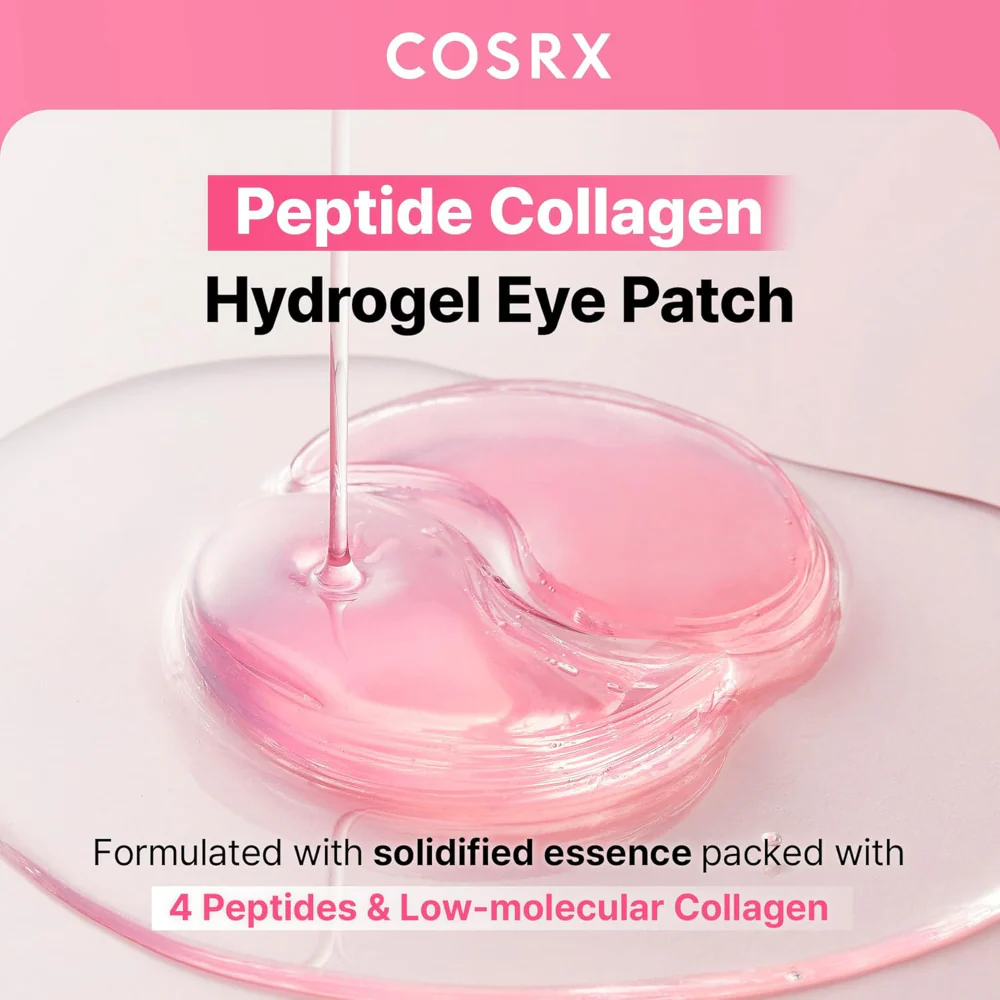 CosRx The Pink Peptide Collagen Hydrogel Eye Patches 30 Pairs - Image 3