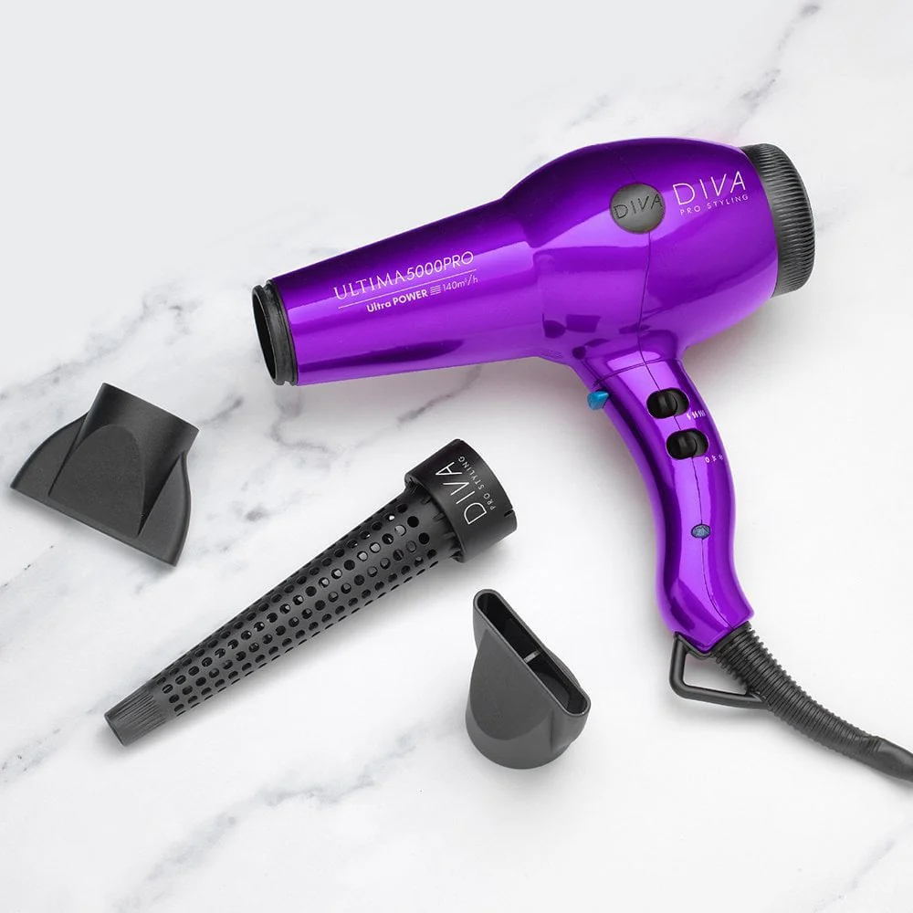 Diva Pro Ultima 5000 Pro Hair Dryer Purple - Image 5