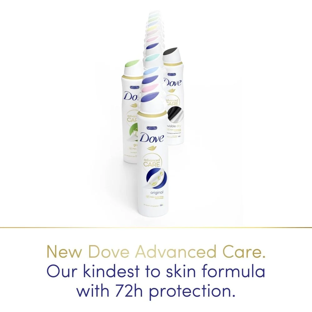Dove Advanced Care 72h Invisible Care Water Lily & Rose Anti-Perspirant Deodorant Spray 200ml - Image 4