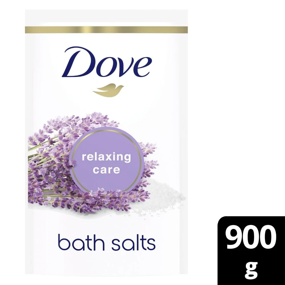 Dove Lavender & Chamomile Relaxing Care Bath Salts 900g - Image 2