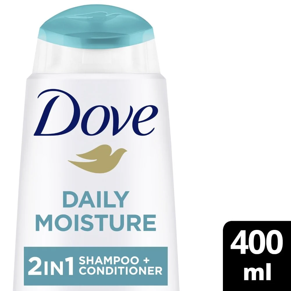 Dove Ultra Care Daily Moisture 2-In-1 Shampoo & Conditioner 400ml - Image 2