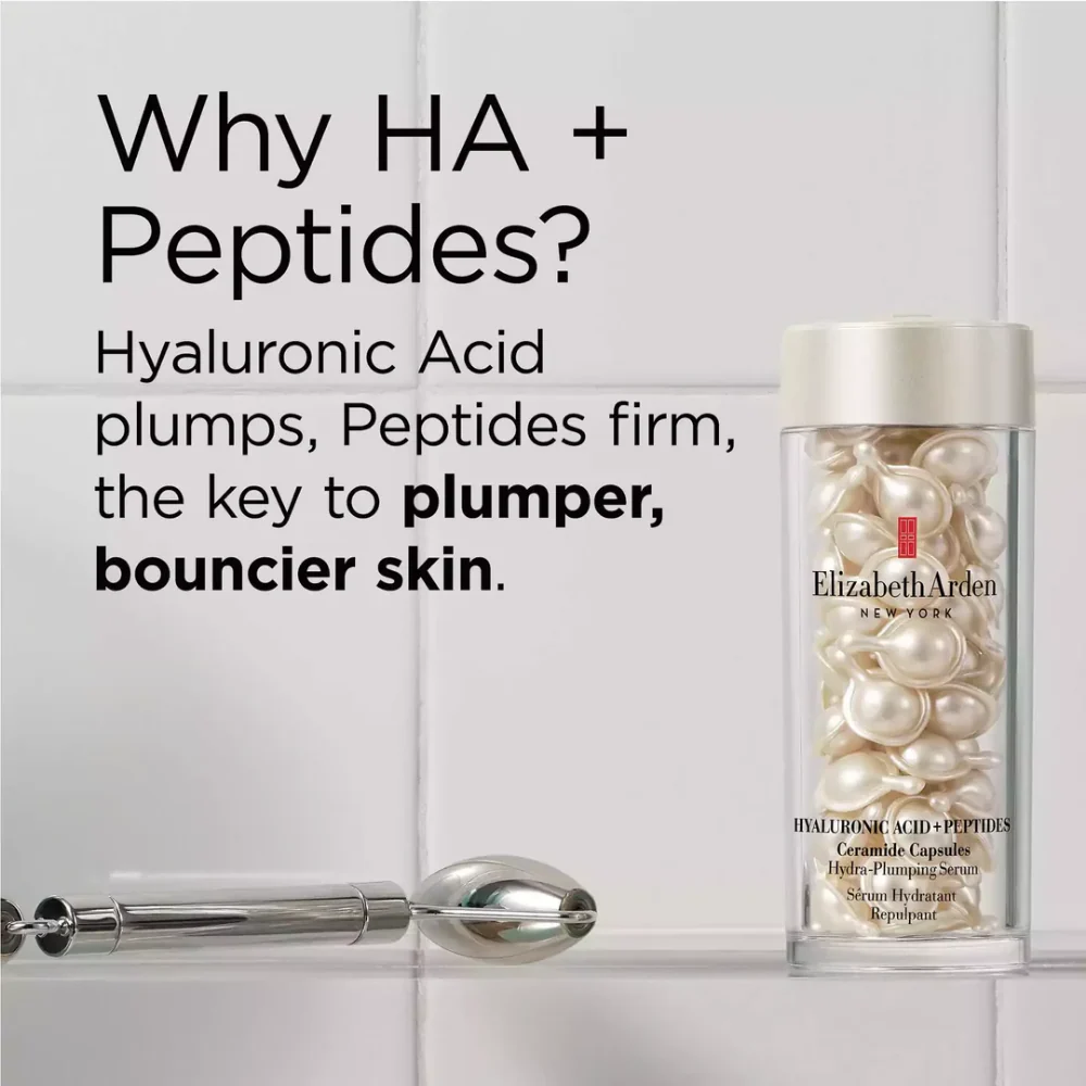 Elizabeth Arden Hyaluronic Acid Ceramide Capsules Hydra-Plumping Serum 90 Capsules - Image 5