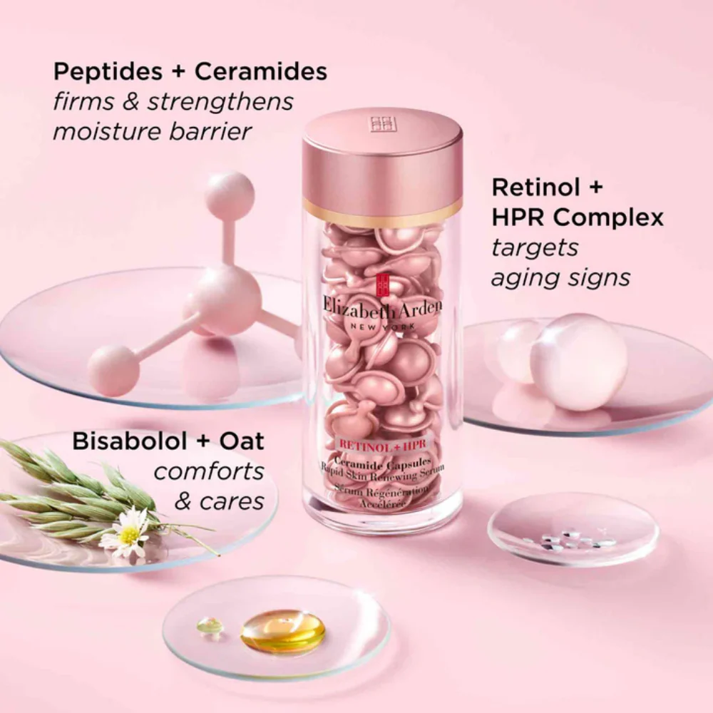 Elizabeth Arden Retinol Ceramide Line Erasing Night Serum Capsules 90 Capsules - Image 7