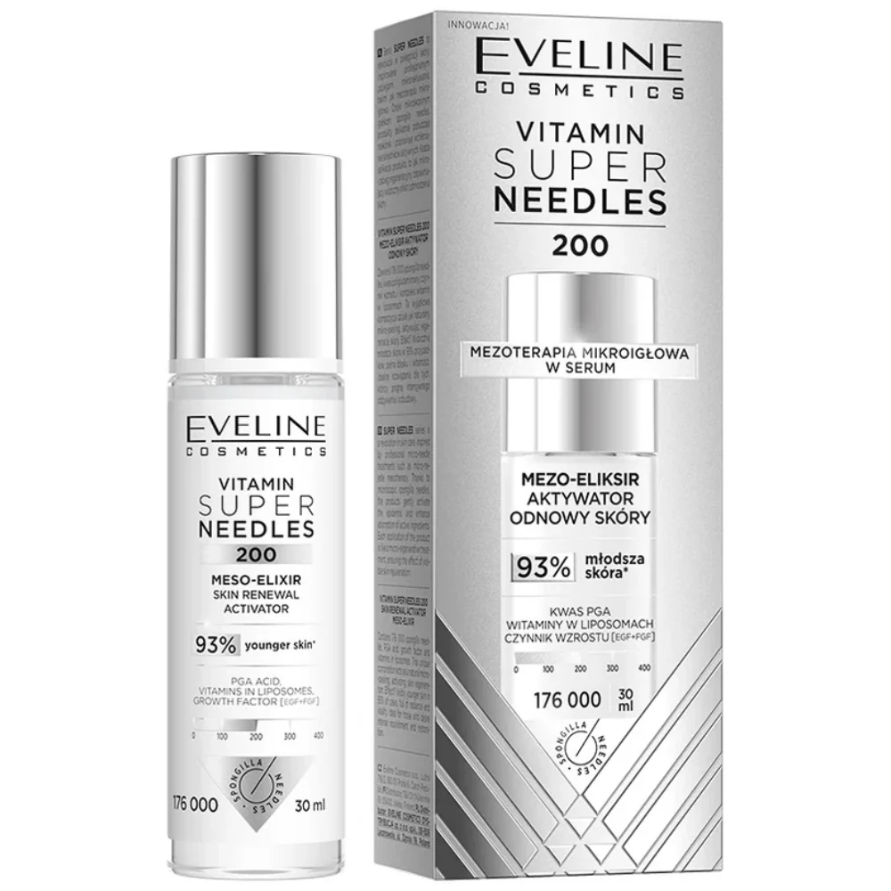 Eveline Cosmetics Vitamin Super Needles 200 Meso-Elixir Skin Renewal Activator 30ml