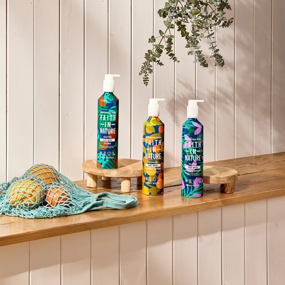 Faith In Nature Coconut Body Wash Aluminium Bottle 500ml - Image 4