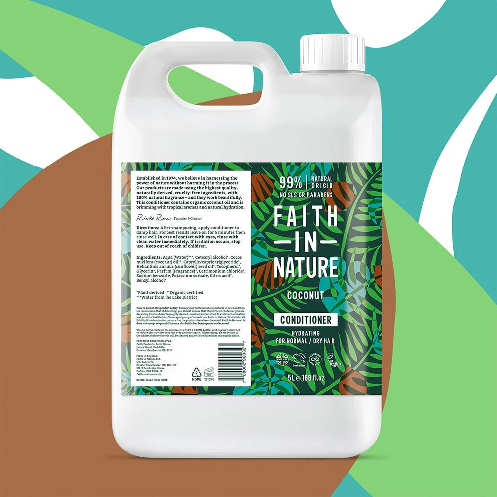 Faith In Nature Coconut Conditioner 5000ml - Image 2