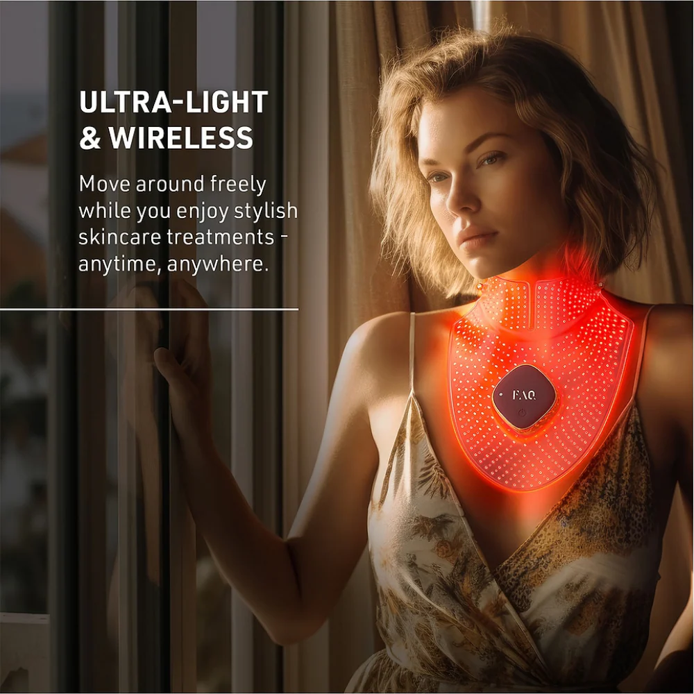 FOREO FAQ 211 Red Light Therapy Neck & Decollete Mask - Image 5