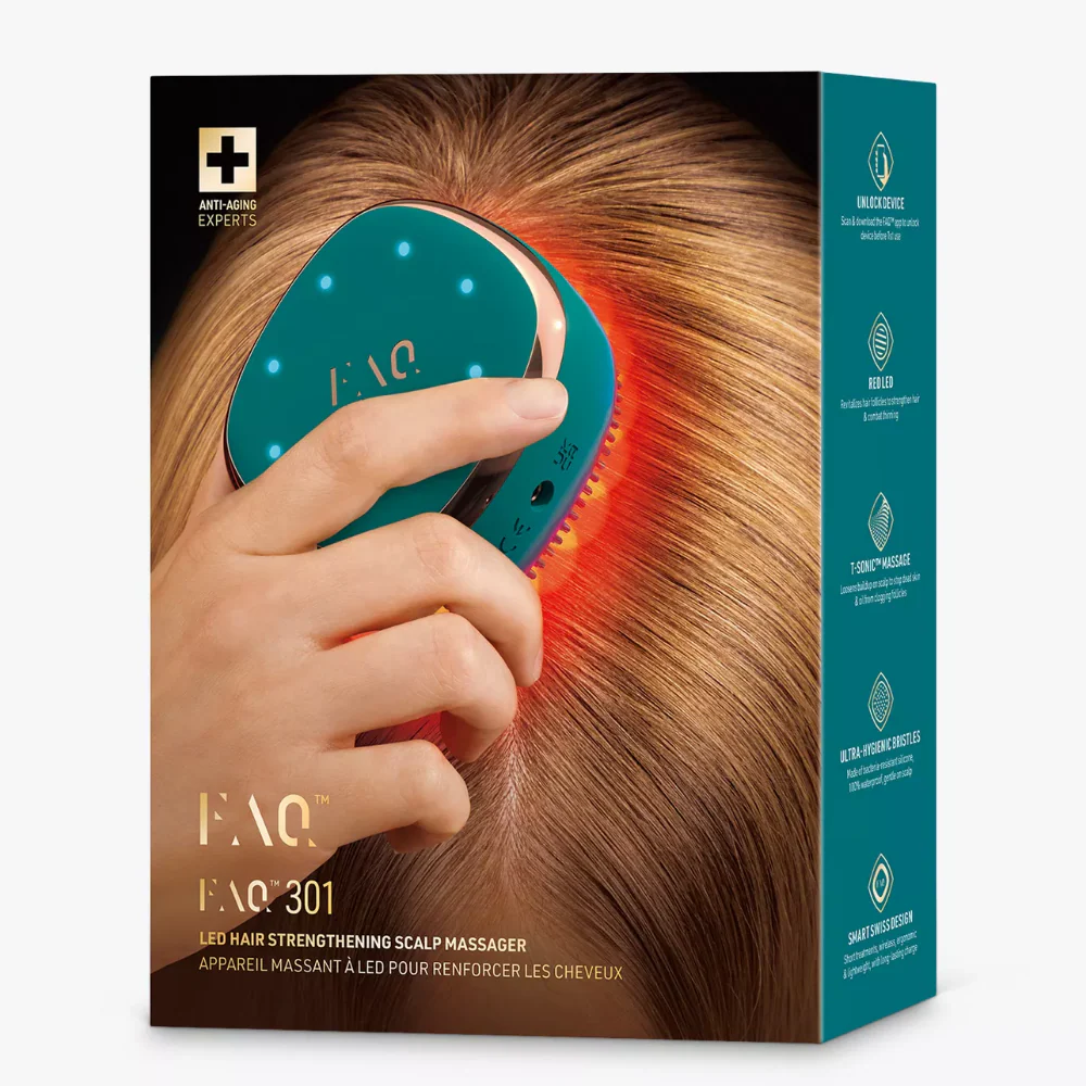 FOREO FAQ 301 Red Light Therapy LED Hair Strengthening Scalp Massager Device For Hair Loss - Image 3