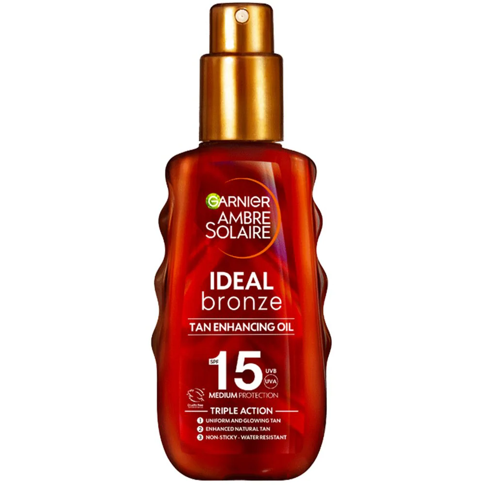 Garnier Ambre Solaire Ideal Bronze Tan Enhancing Protection Oil SPF15 150ml