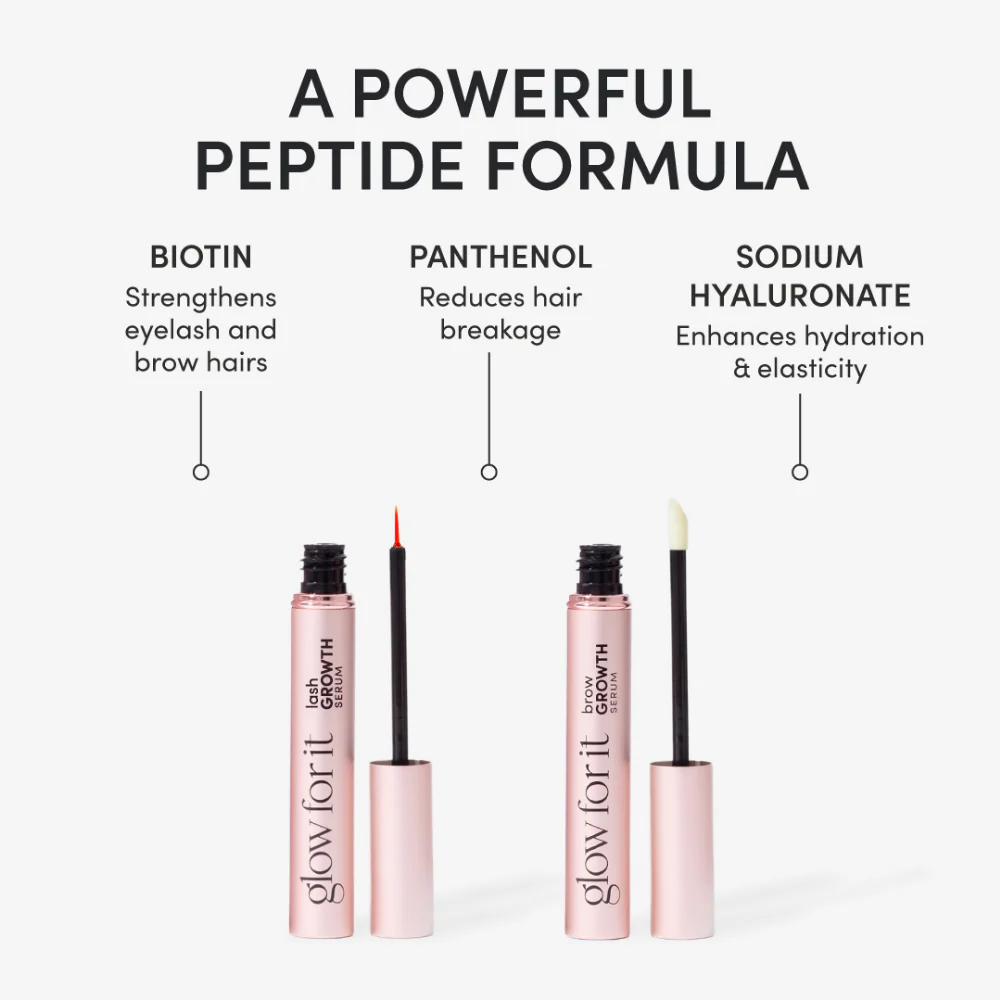 Glow For It Mini Lash & Brow Growth Serum Edit 2 x 2ml - Image 6