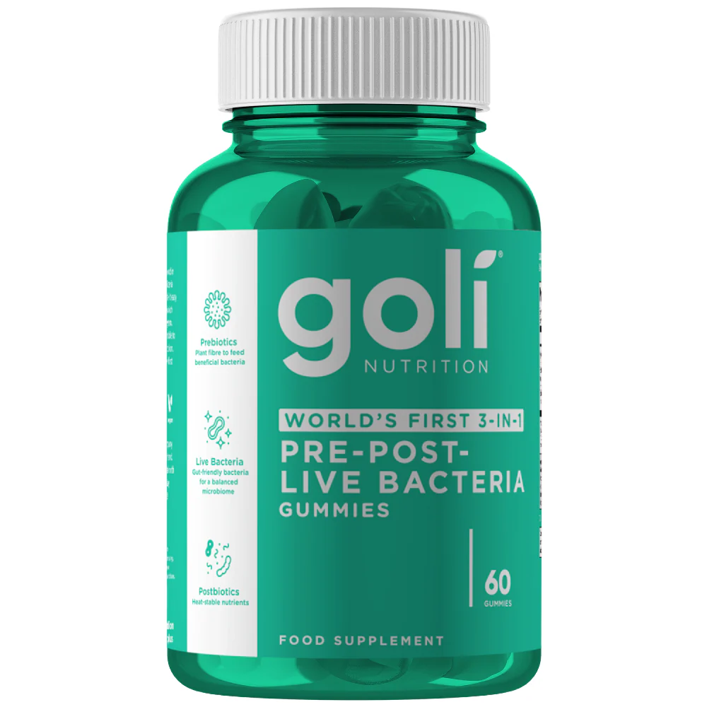 Goli Nutrition 3-In-1 Pre+Post+Probiotics Gummies x60