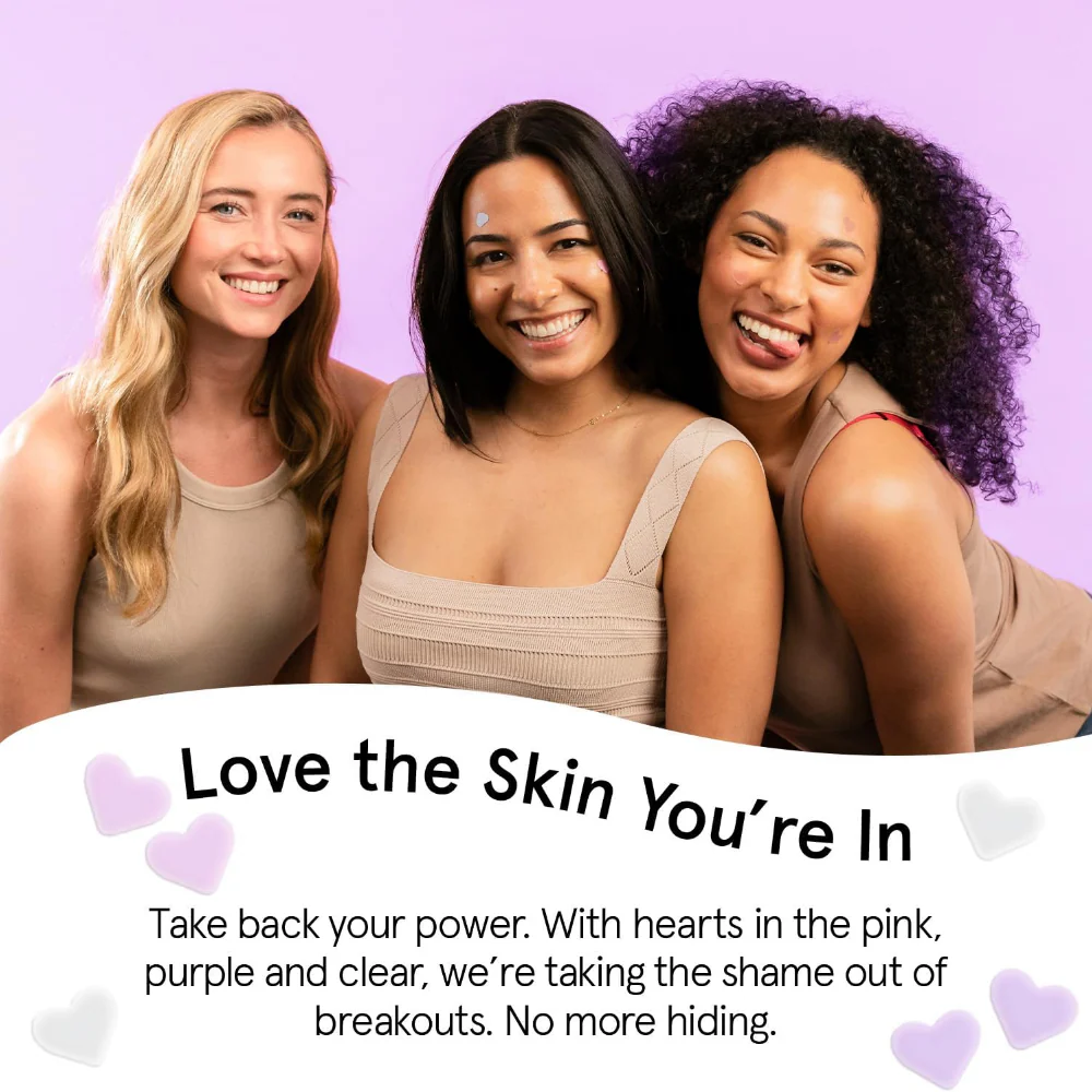 Grace & Stella Hydrocolloid Pimple Patches Heart x36 - Image 5