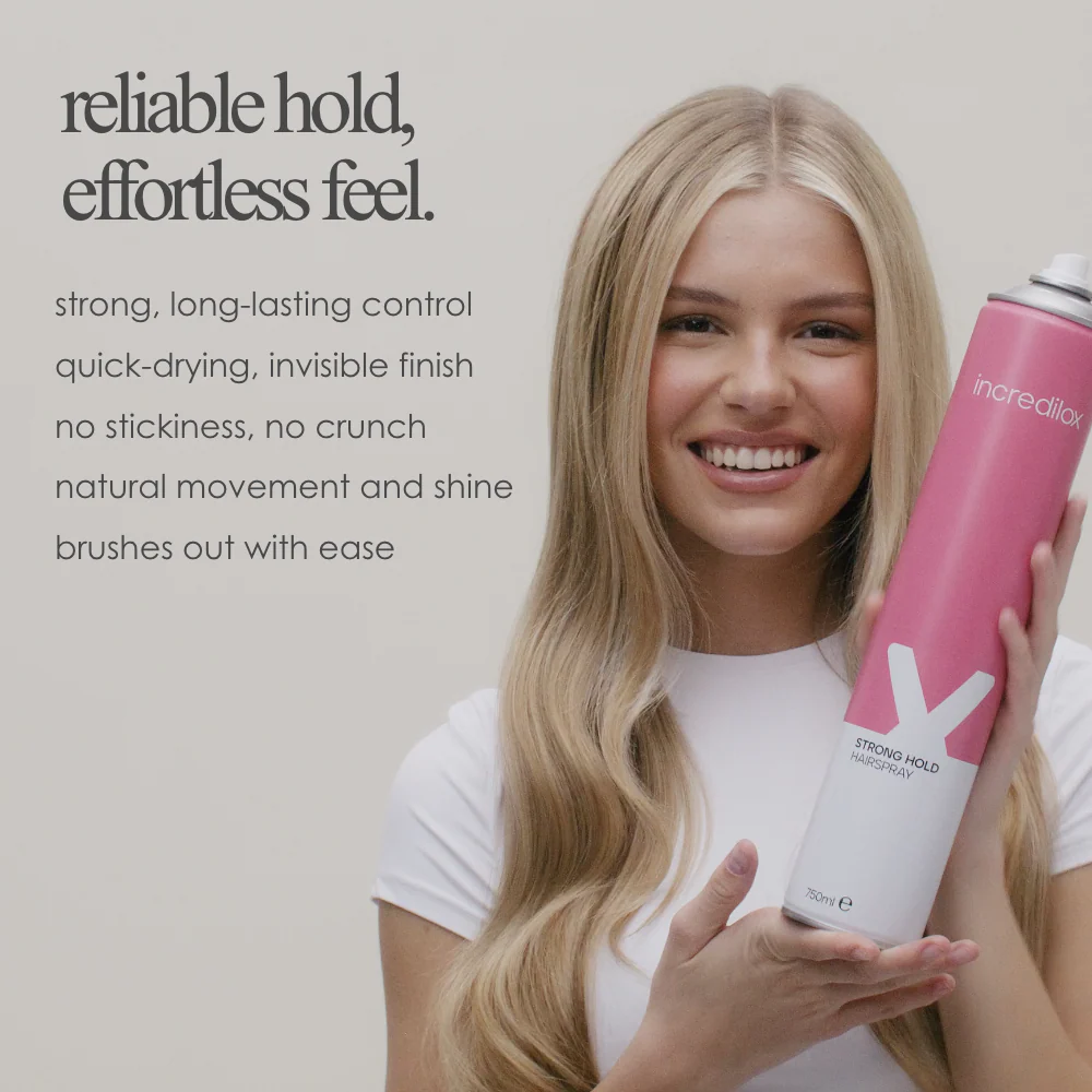 Incredilox Strong Hold Hairspray 750ml & Detangling Brush Duo - Image 2
