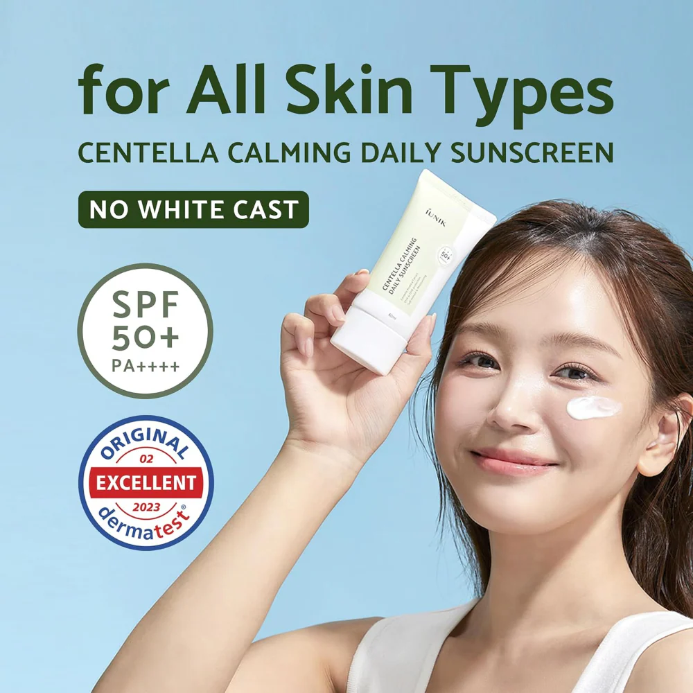 IUNIK Centella Calming Daily Sunscreen PA++++ SPF50 60ml - Image 3