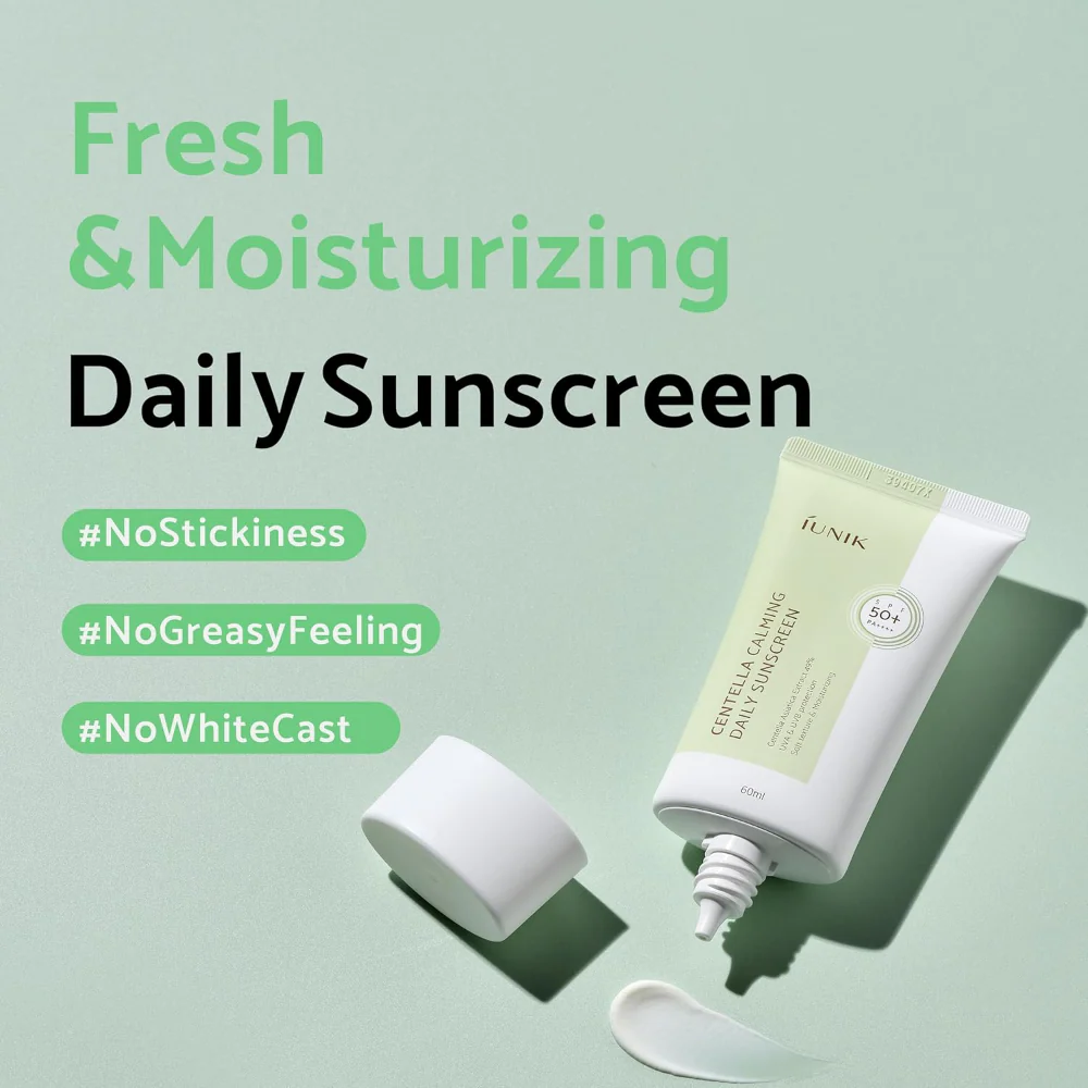 IUNIK Centella Calming Daily Sunscreen PA++++ SPF50 60ml - Image 4