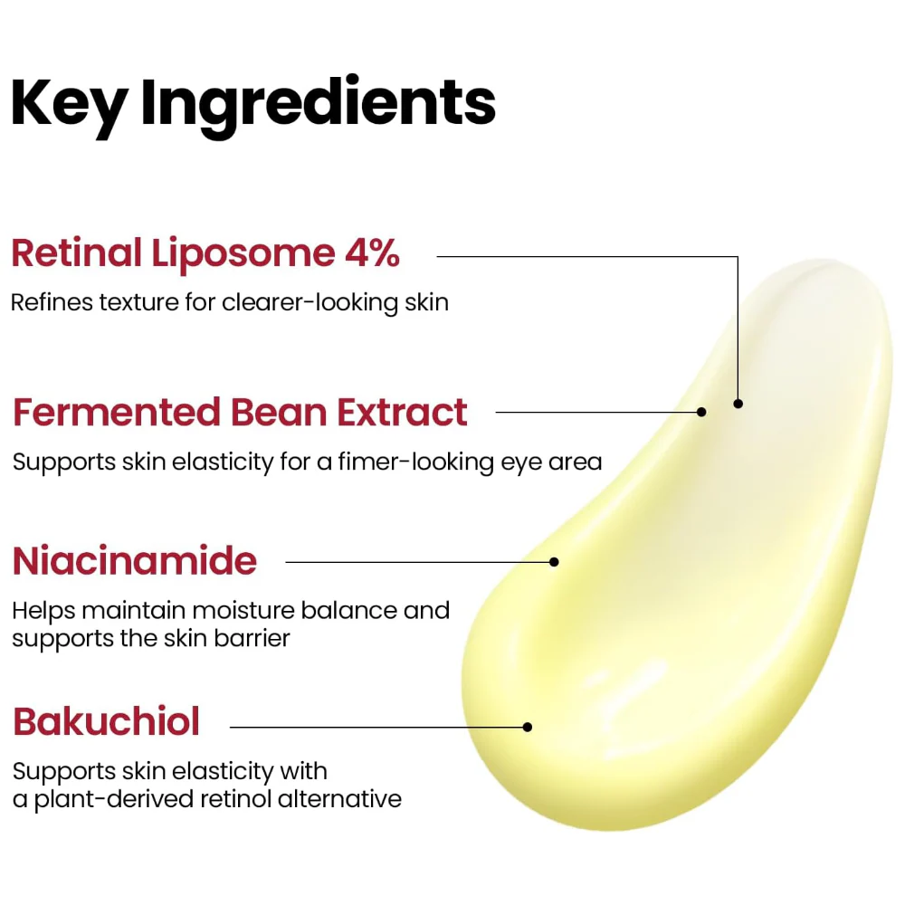 K-Secret Seoul 1988 Eye Cream: Retinal Liposome + Fermented Bean 30ml - Image 5
