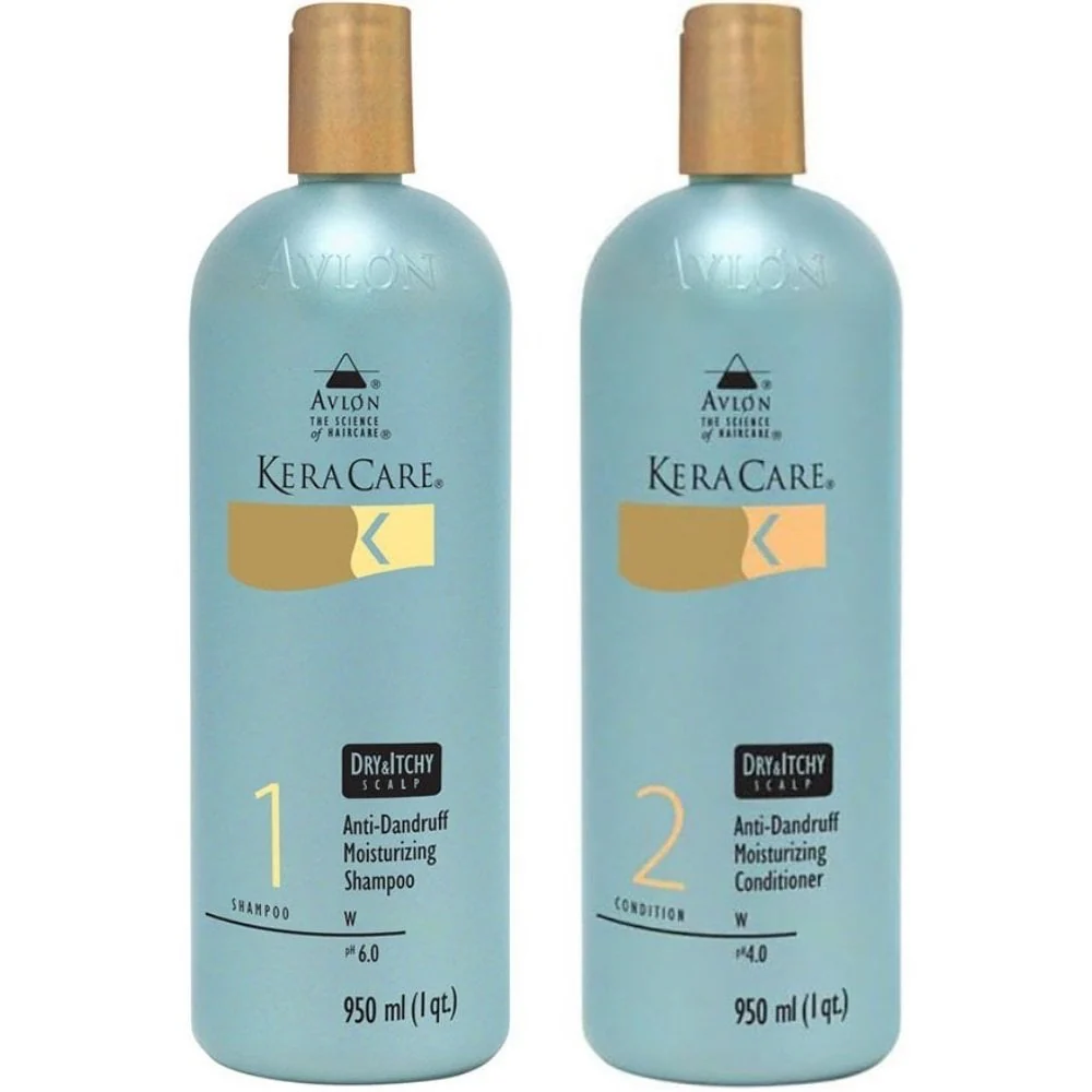 KeraCare Dry & Itchy Scalp Anti-Dandruff Moisturising Shampoo & Conditioner Twin 2 x 950ml
