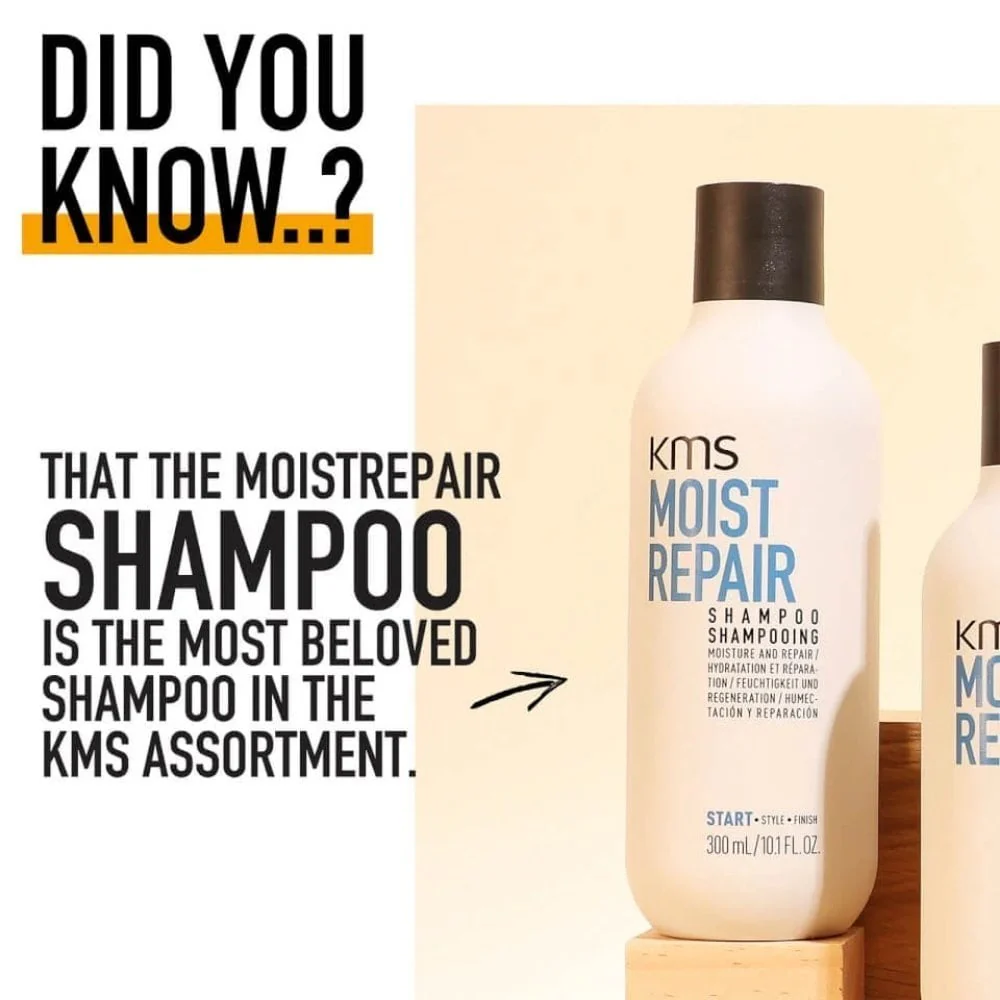 KMS Moist Repair Shampoo & Conditioner Twin 2 x 750ml - Image 3