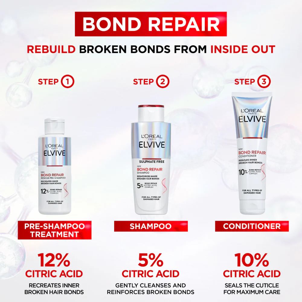L'Oreal Paris Elvive Bond Repair Rescue Pre-Shampoo 200ml - Image 6