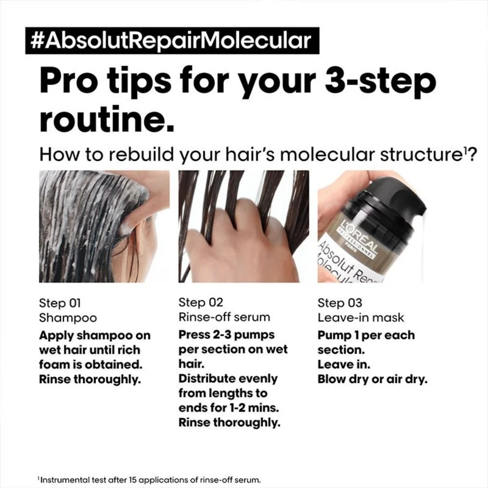 L'Oreal Professionnel Serie Expert Absolut Repair Molecular Shampoo 1500ml - Image 6