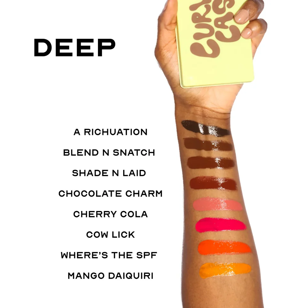 Made By Mitchell Curve Case Matte Cream Blusher & Bronzer Palette Deep - Image 3