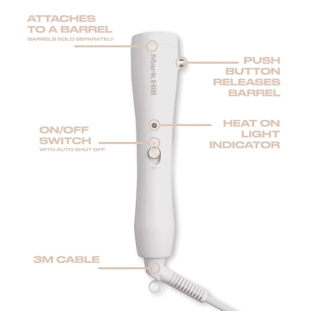 Mark Hill Pick 'N' Mix Curling Wand Handle Ice White Edition - Image 3