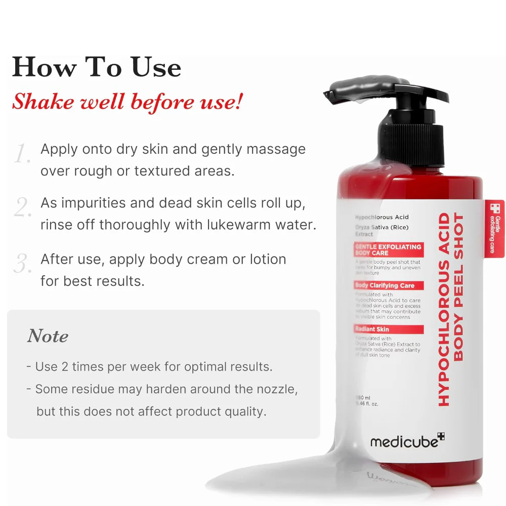 Medicube Hypochlorous Acid Body Peel Shot 280ml - Image 7