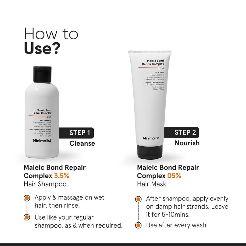 Minimalist Maleic Bond Repair Complex 3.5% Hair Shampoo 250ml - Image 6