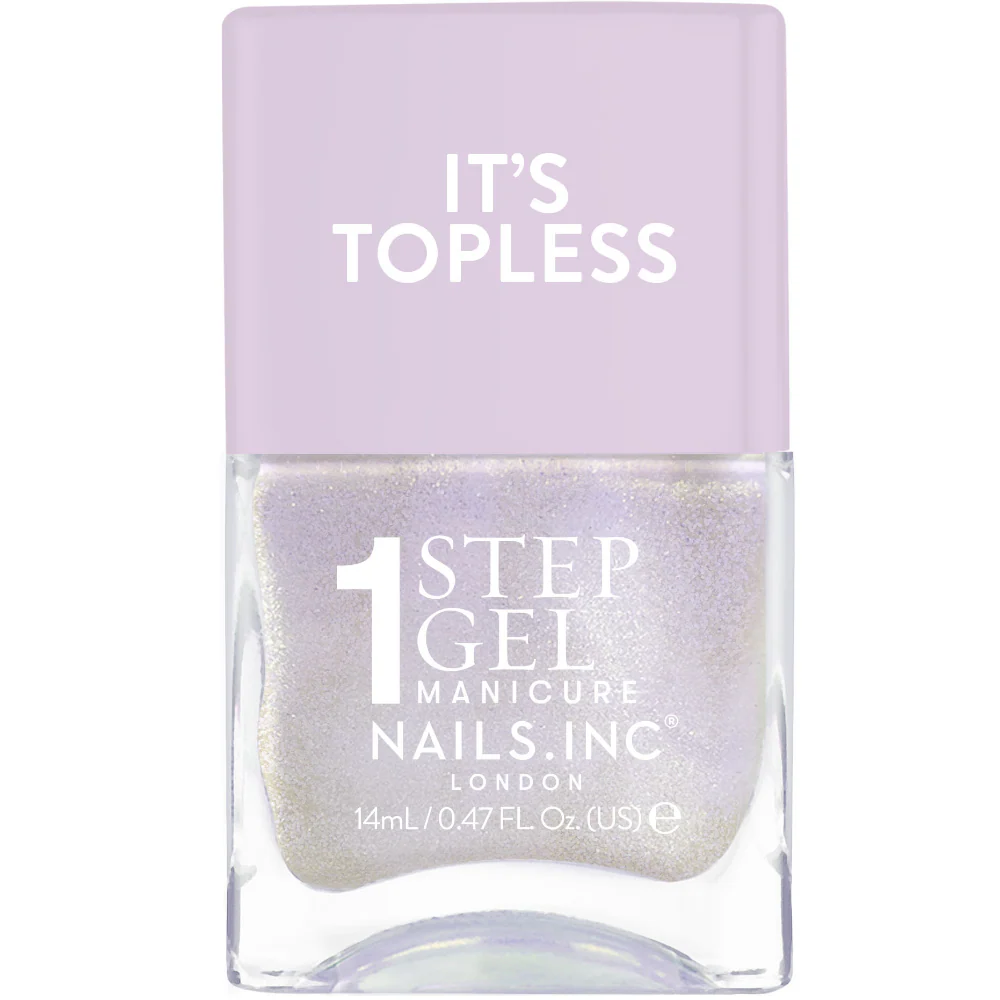 Nails Inc. It's Topless 1-Step Gel Halle Nail Polish 14ml