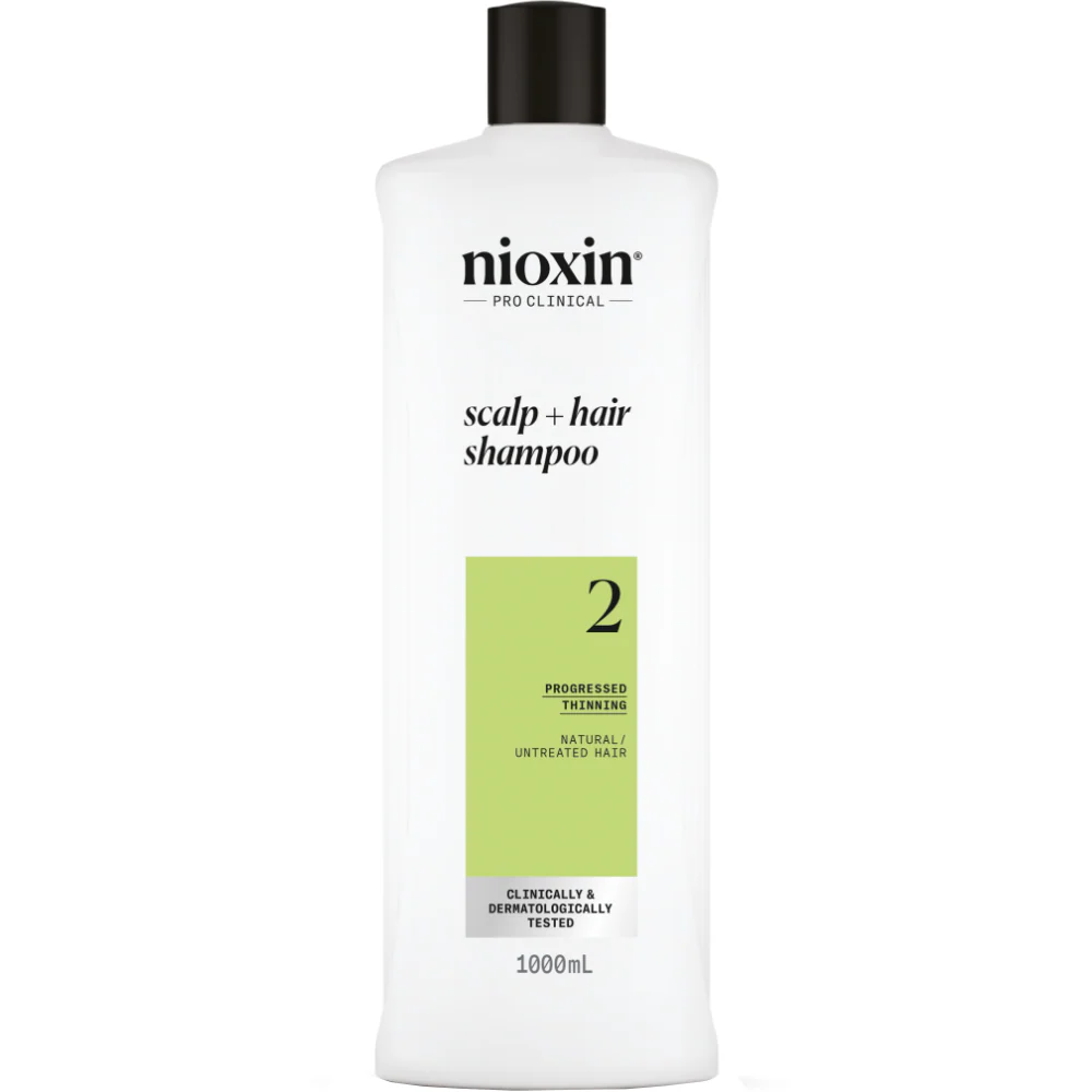 Nioxin System 2 Cleanser Shampoo for Natural Hair with Progressed Thinning 1000ml