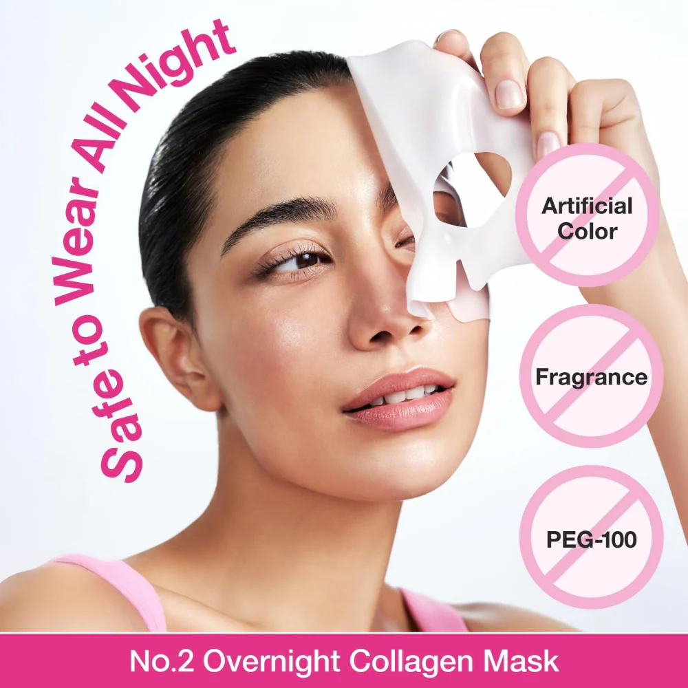 Numbuzin No. 2 Rose PDRN Overnight Collagen Gel Mask 4 x 37g - Image 5