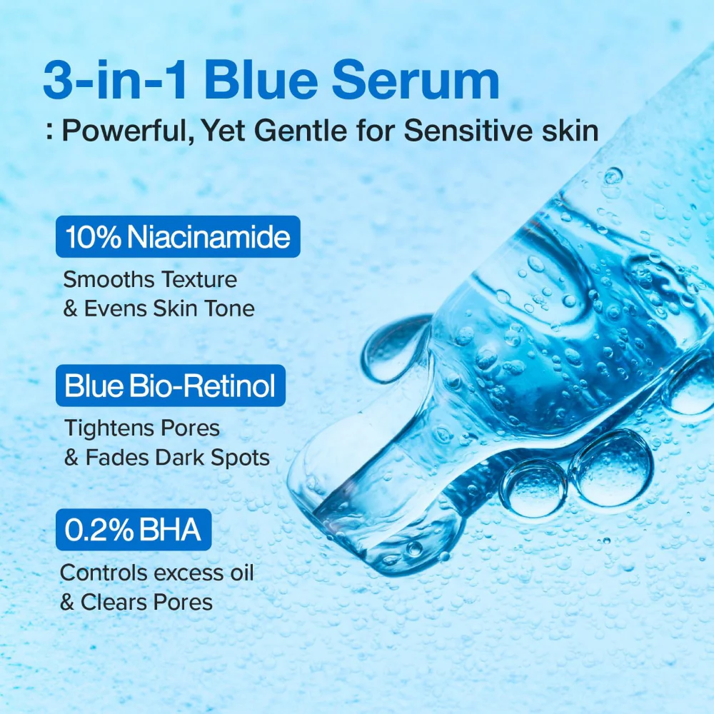 Numbuzin No. 3 Blue Bio-Retinol Pore Refining Serum 30ml - Image 6