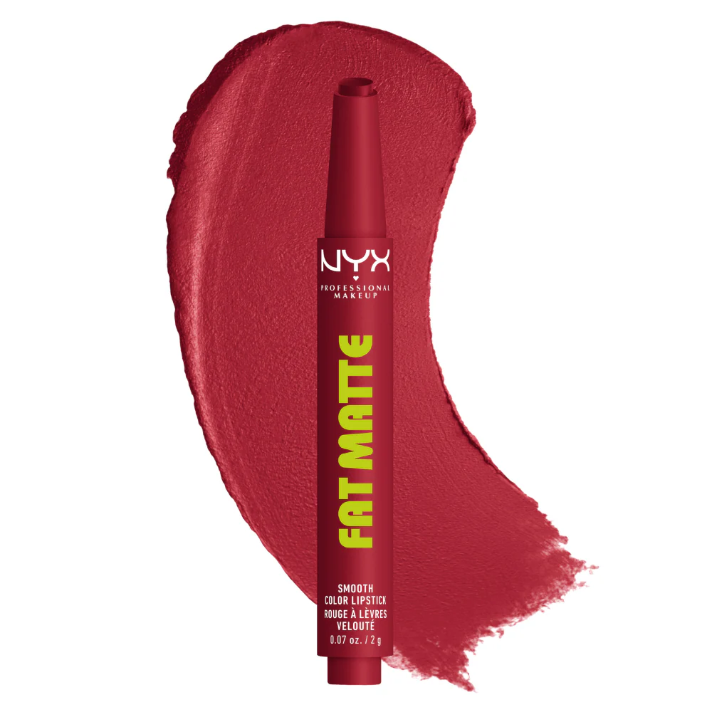 NYX Professional Makeup Fat Matte Smooth Colour Lipstick 2g - Image 17