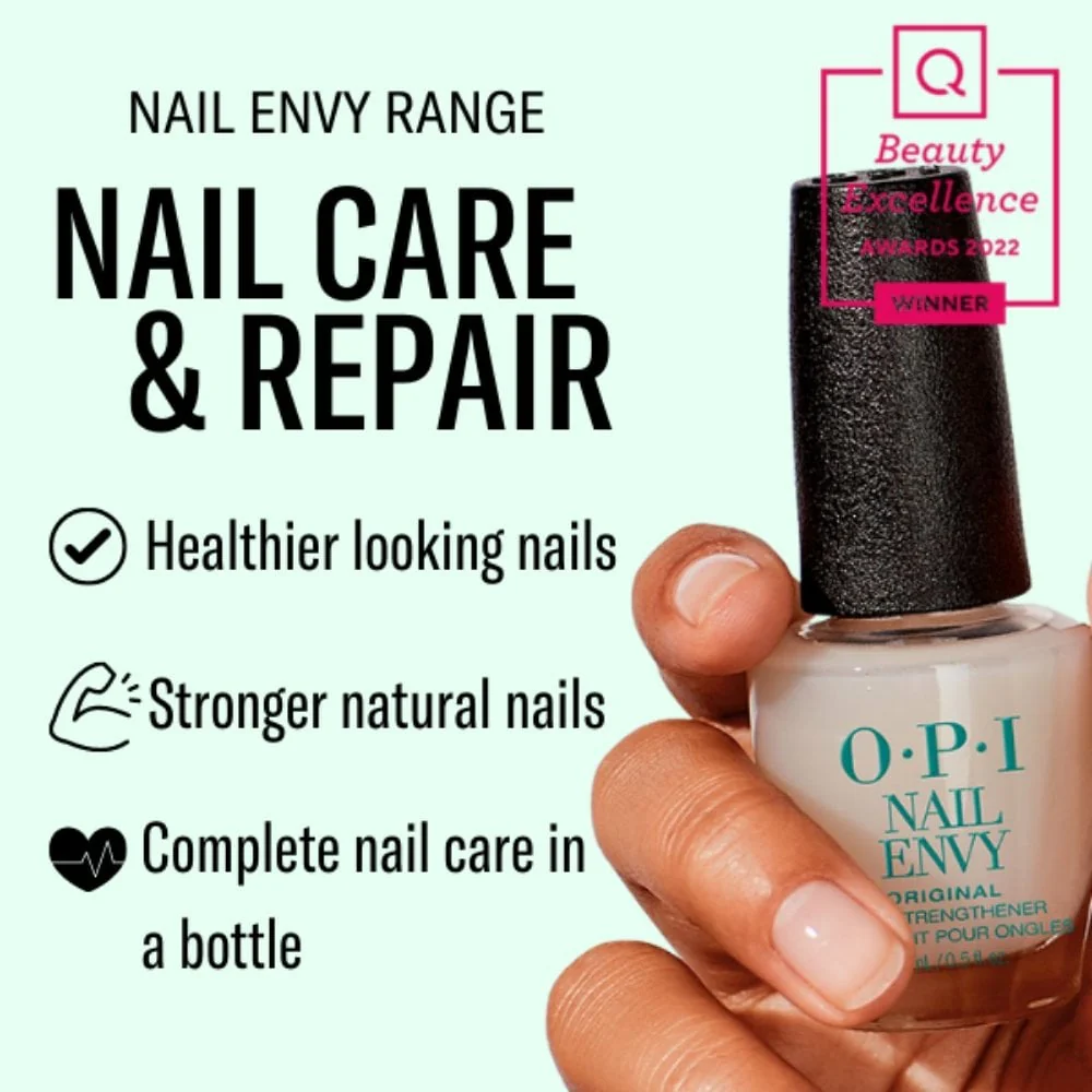 OPI Nail Envy Nail Strengthener Strength + Colour Powerful Pink 15ml - Image 4