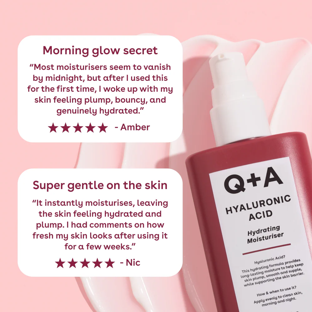Q+A Hyaluronic Acid Hydrating Moisturiser 75ml - Image 4