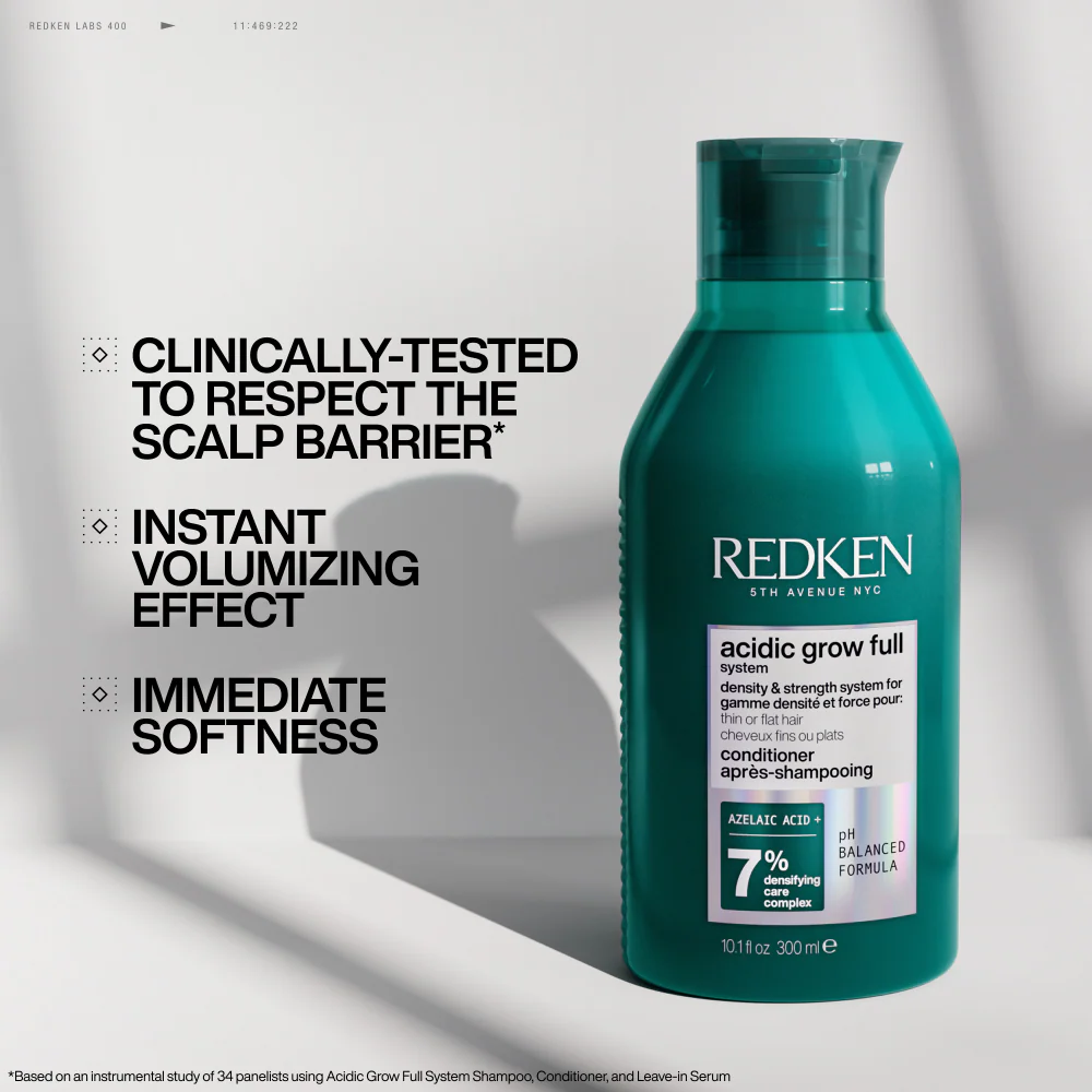 Redken Acidic Grow Full System Densifying Shampoo & Conditioner Twin 2 x 300ml - Image 3