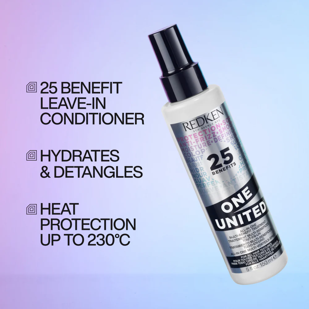 Redken One United Multi-Benefit Treatment 150ml & Redken Acidic Colour Gloss Naked Gloss Shine Oil 100ml Twin - Image 3