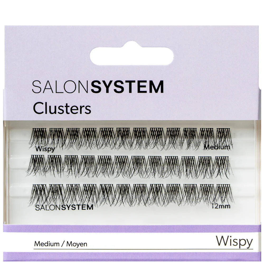 Salon System Individual Cluster Lashes Wispy Medium