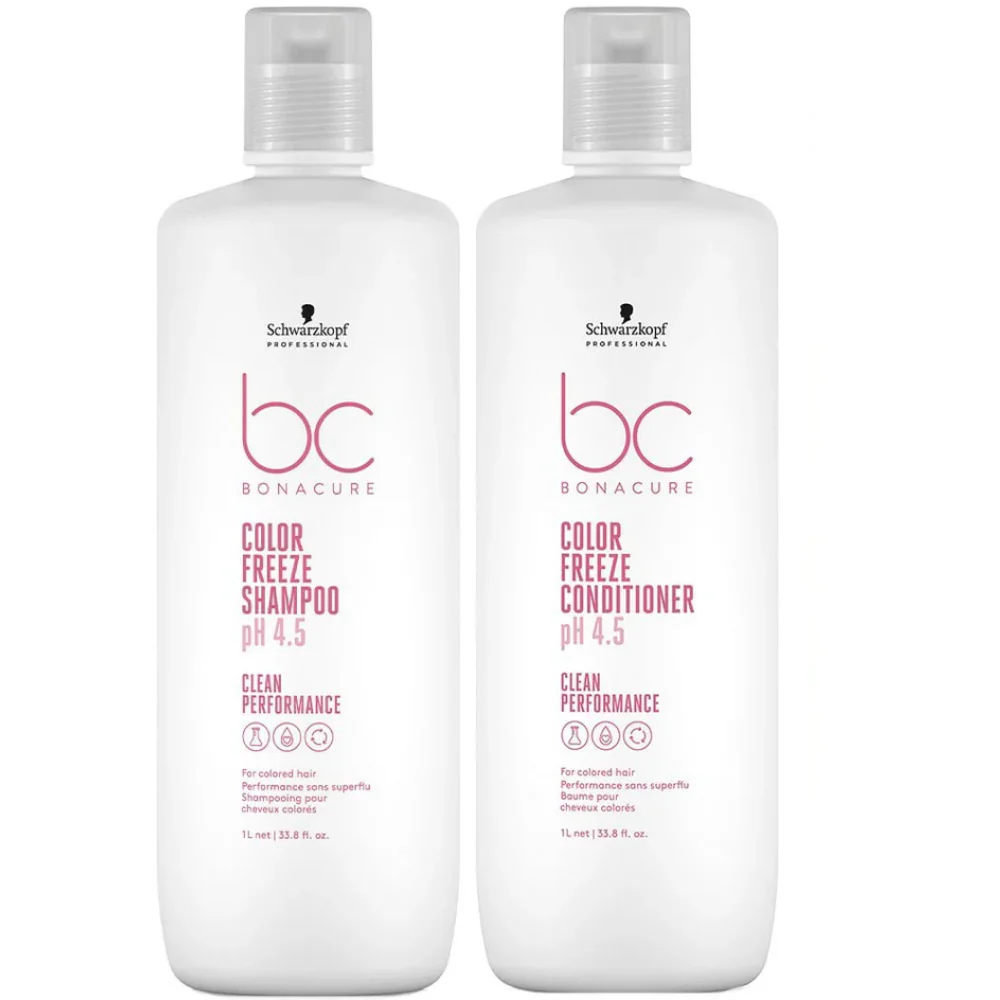 Schwarzkopf Professional BC Bonacure Clean pH 4.5 Colour Freeze Sulphate-Free Shampoo & Conditioner Twin 2 x 1000ml